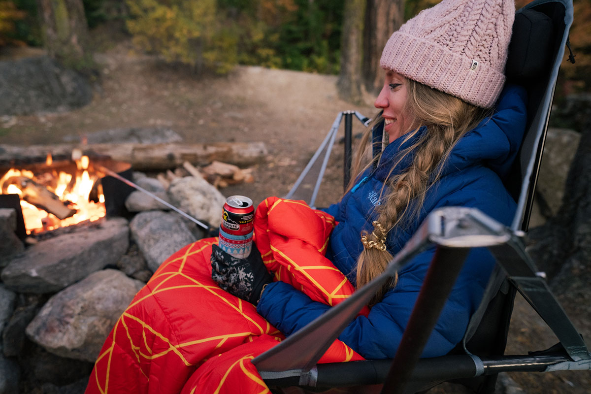 Camping chair (sitting by campfire in Nemo Stargaze)