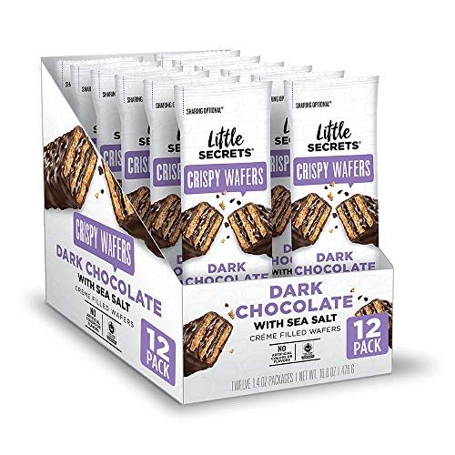 Dark Chocolate & Sea Salt Crispy Wafers (12 Bars)