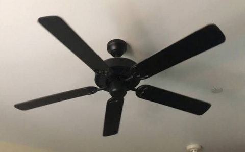 Black ceiling fan