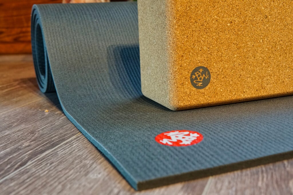 best yoga blocks | manduka cork yoga block on manduka mat