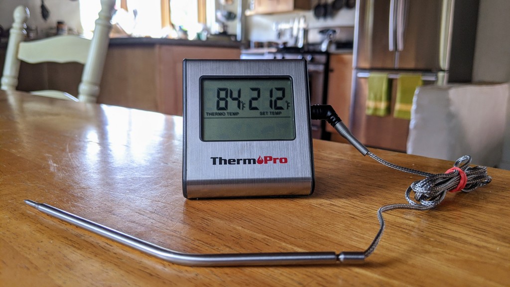 meat thermometer - if you want to be able to program an ideal internal temperature, but...