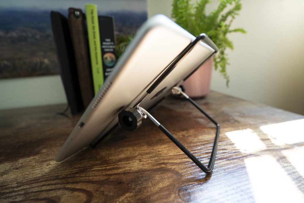 tablet stand - moko's unique, metal frame design is another choice for portability...